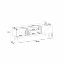 Ver imagem 4 de Rack Bancada Hills 1.6 para Escritório/ Sala de Estar Off White/ Freijó - Bela Móveis