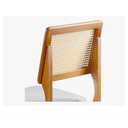 Ver imagem 2 de Kit 2 Cadeiras para Mesa de Jantar Madeira Maciça Sextavada:bege/marrom/sextavado