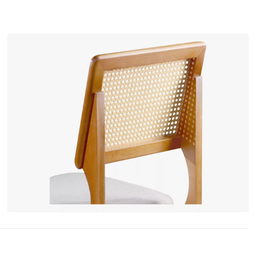 Kit 2 Cadeiras para Mesa de Jantar Madeira Maciça Sextavada:bege/marrom/sextavado - 2