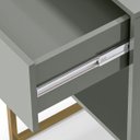 Ver imagem 4 de Kit 02 Mesas de Cabeceira Sofia Estilo Industrial Pé de Aço 1 Gaveta 1 Nicho - Lh Móveis