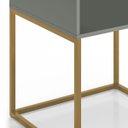 Ver imagem 7 de Kit 02 Mesas de Cabeceira Sofia Estilo Industrial Pé de Aço 1 Gaveta 1 Nicho - Lh Móveis