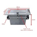 Ver imagem 3 de Churrasqueira Cooktop Gás Infravermelho Inox sem Fumaça Apto