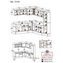 Ver imagem 4 de Armário De Cozinha Completa De Canto V2100 Branco