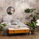 Ver imagem 4 de Espelho decorativo de parede redondo com moldura Premium Nafplio