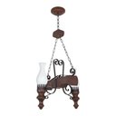 Ver imagem 1 de Lustre Rústico Envelhecido 2 Lâmpadas 722e
