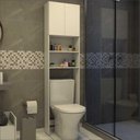 Ver imagem 1 de Armário Banheiro para Vaso Sanitário 2 Portas Aspen