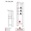 Ver imagem 3 de Armário Banheiro para Vaso Sanitário 2 Portas Aspen