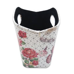 Porta Revista ou Cesto de Flores Formato Bolsa Borboletas - 2