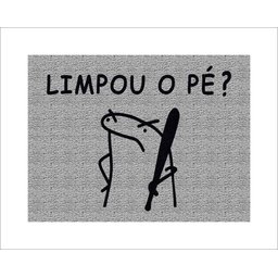 Tapete Capacho Flork Limpou o Pezinho - 1