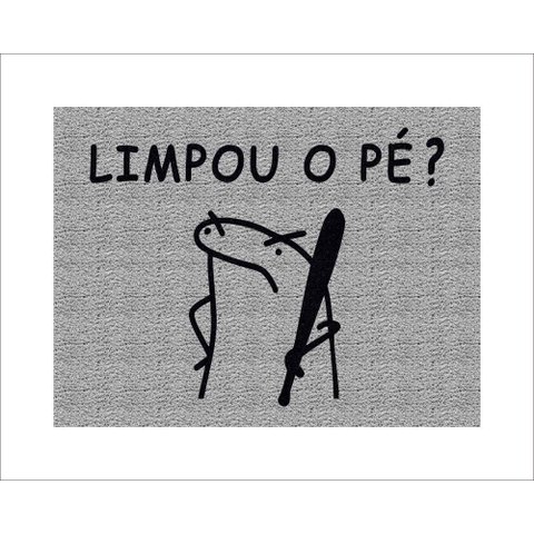 Tapete Capacho Flork Limpou o Pezinho