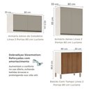 Ver imagem 5 de Cozinha Modulada 6 Peças Linea Luciane com Balcões e Torre Quente