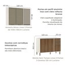 Ver imagem 4 de Cozinha Modulada 6 Peças Linea Luciane com Balcões e Torre Quente