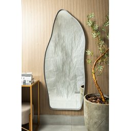 Espelho Grande Corpo Inteiro com Moldura Metal Orgânico Decorativo 150x60cm Luxo - 2