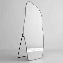 Espelho Grande Corpo Inteiro com Moldura Metal Orgânico Decorativo 150x60cm Luxo - 3