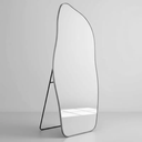 Ver imagem 3 de Espelho Grande Corpo Inteiro com Moldura Metal Orgânico Decorativo 150x60cm Luxo