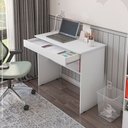 Ver imagem 2 de Mesa Computador Escrivaninha Vitoria Branca