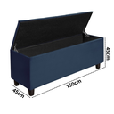 Ver imagem 4 de Baú Recamier Quarto Sala Barcelona 150cm