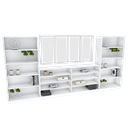 Ver imagem 1 de KIT CLOSET QUARTO COM JANELA M81.2021.B (CASA, QUARTO, LOJA) MUNDI MOVEIS