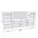 Ver imagem 2 de KIT CLOSET QUARTO COM JANELA M81.2021.B (CASA, QUARTO, LOJA) MUNDI MOVEIS