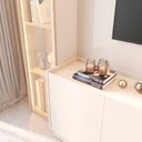 Ver mais imagens de Rack com Painel para TV até 84 Polegadas com LED 100% MDF 305cmx219cm Led Vitoria Regia YesCasa