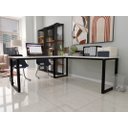 Ver imagem 5 de Mesa de Escritório em L Estilo Industrial 1,50mx1,50m Technox Mesa em L