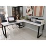 Mesa de Escritório em L Estilo Industrial 1,50mx1,50m Technox Mesa em L - 6