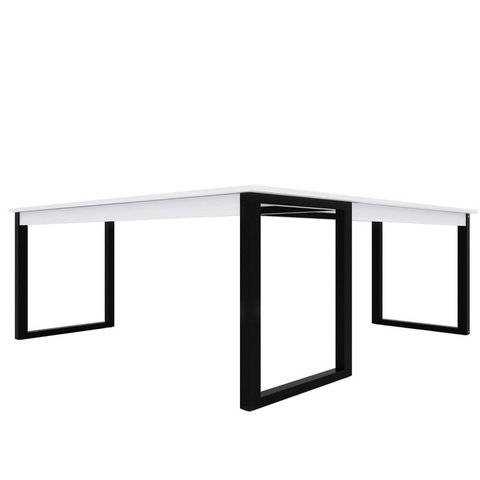 Mesa de Escritório em L Estilo Industrial 1,50mx1,50m Technox Mesa em L