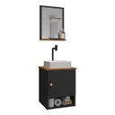 Ver imagem 1 de Gabinete Banheiro Lima Tulipa Bco Torneira Valv Click Black