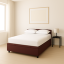 Ver imagem 3 de Cama Box Casal Baú Suede Marrom 138x188x35 - Fábrica de Tudo