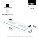 Ver imagem 7 de Saboneteira Dupla para Banheiro Orion Suporte Preto 1041or.ptfc