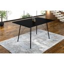 Ver imagem 1 de Mesa Sala de Jantar Paraty Preto 120x75cm Tampo Preto
