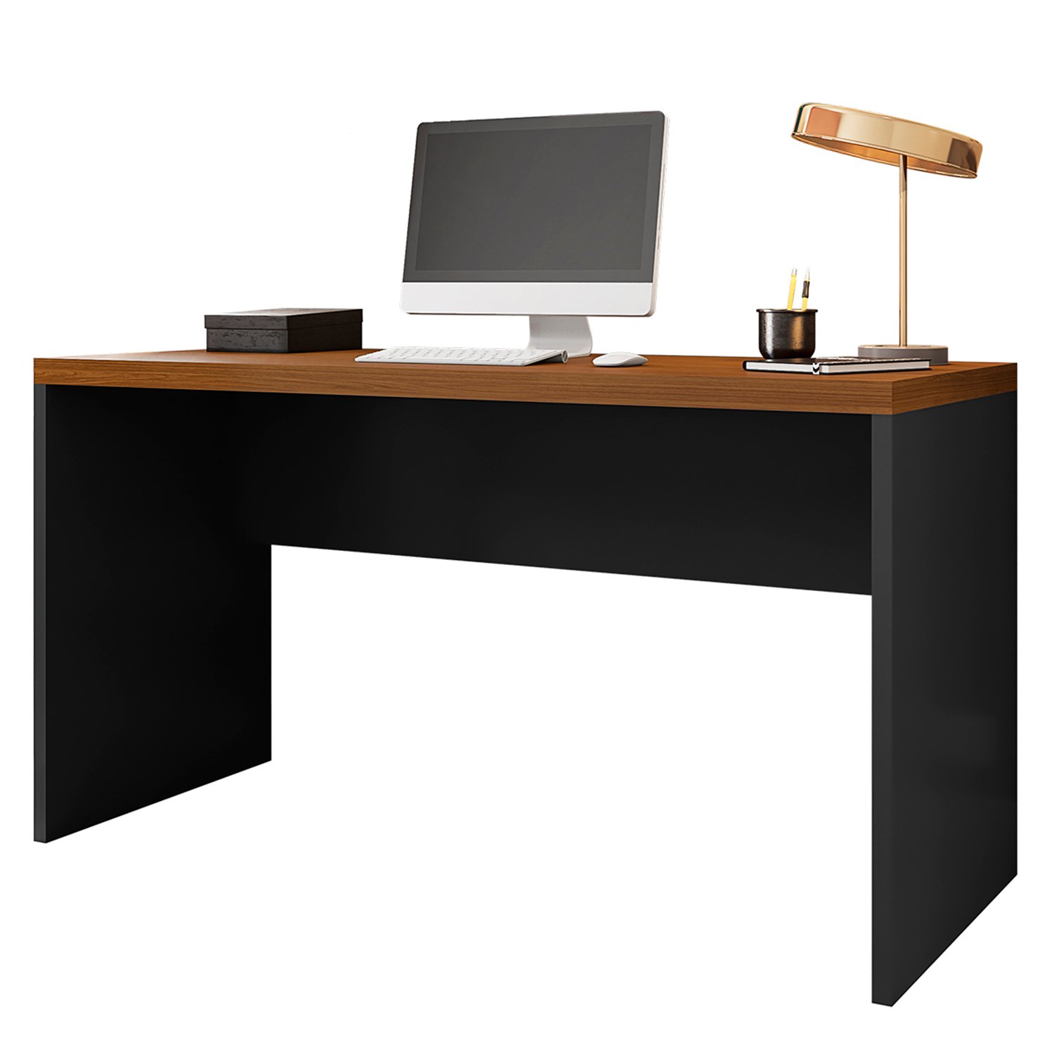 Mesa para Escritório 136cm Tampo em Tamburato Studio 1300  - 6