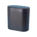 Ver imagem 4 de Lixeira Automatica de Plastico 6l Oval - Oikos Preto