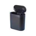 Ver imagem 2 de Lixeira Automatica de Plastico 6l Oval - Oikos Preto