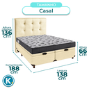 Ver imagem 3 de Kit Cama Box Bau + Cabeceira + Colchão Casal D33 - Iso100 - Ortobom