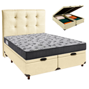Ver imagem 1 de Kit Cama Box Bau + Cabeceira + Colchão Casal D33 - Iso100 - Ortobom