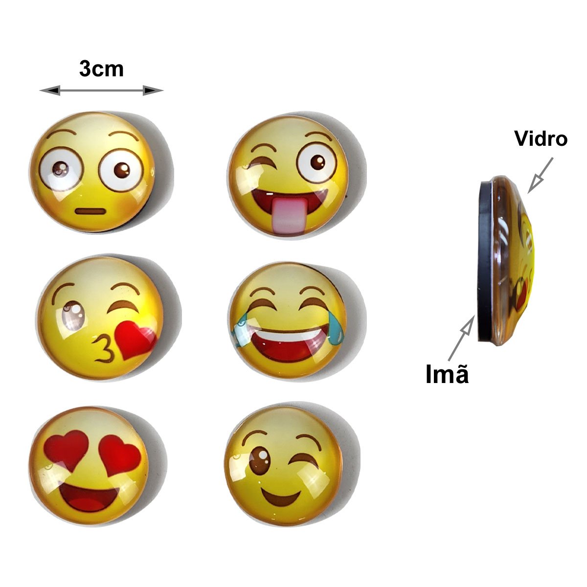 Planner Mensal Planejador Magnético Geladeira 6 Emoticons e Apagador com Imã Marcação Tarefas Compro - 4