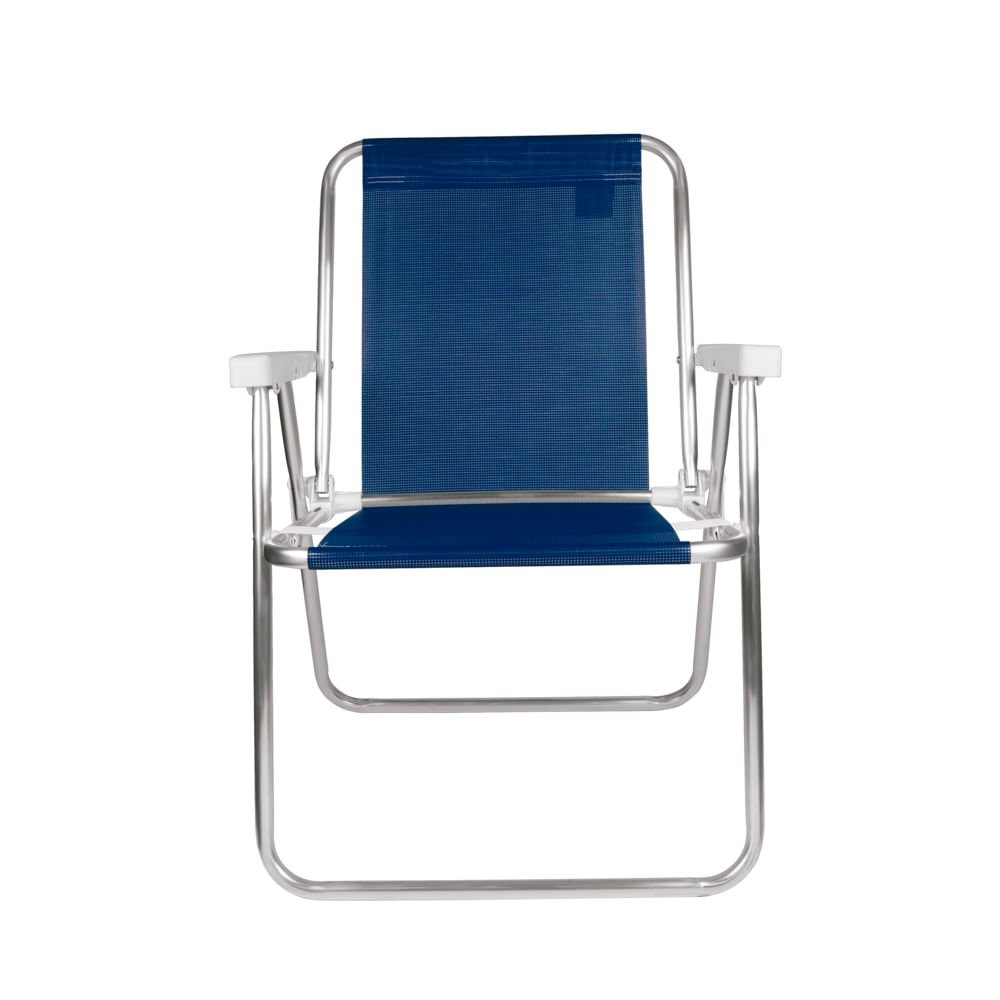 Cadeira Alta Alumínio Azul Marinho - 3
