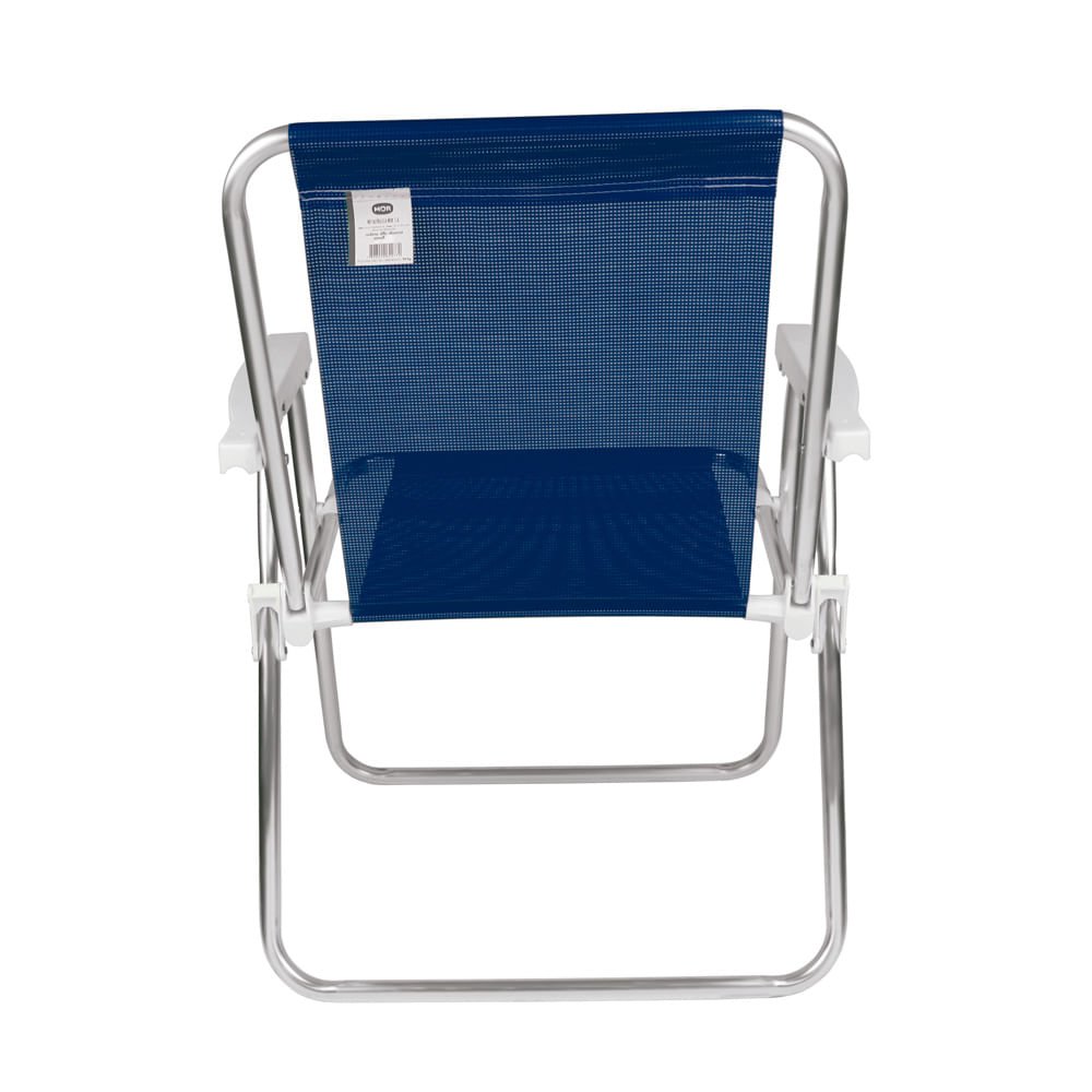 Cadeira Alta Alumínio Azul Marinho - 4