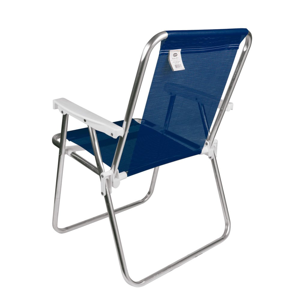 Cadeira Alta Alumínio Azul Marinho - 2