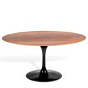 Ver imagem 1 de Mesa Saarinen Oval Imbuia 160x90cm - Base Preta