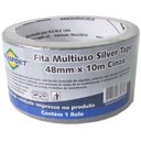 Ver imagem 1 de Fita Multiuso Cinza 48 Mm X 10 Metros - 7548 - Brasfort