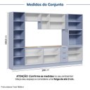 Ver imagem 5 de Cozinha Planejada 7 Peças com Tampo com Cristaleira Marselha CabeCasa MadeiraOriginals Azul/Sereno