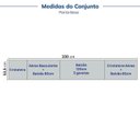 Ver imagem 7 de Cozinha Planejada 7 Peças com Tampo com Cristaleira Marselha CabeCasa MadeiraOriginals Azul/Sereno
