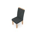 Ver imagem 4 de Kit 2 Cadeiras para Mesa de Jantar Estofada Veludo Lara Cinza - Rede Móveis