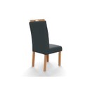 Ver imagem 3 de Kit 2 Cadeiras para Mesa de Jantar Estofada Veludo Lara Cinza - Rede Móveis