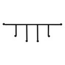 Ver imagem 1 de Cabideiro Industrial Decorativo Ferro Preto 66x18x5cm - Grande