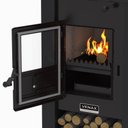 Ver imagem 3 de Calefator a Lenha Pyron Dupla Combustao Preto Fosco