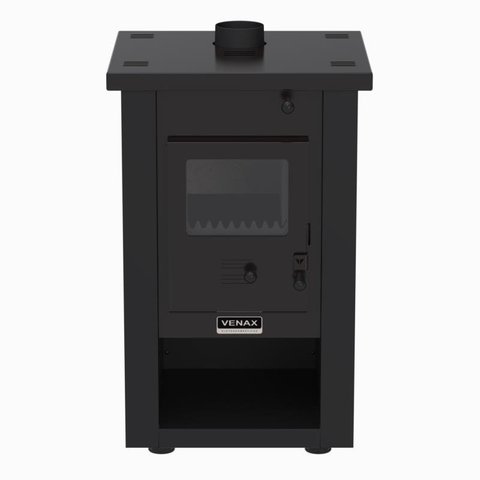 Calefator a Lenha Pyron Dupla Combustao Preto Fosco