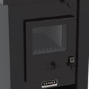 Ver imagem 7 de Calefator a Lenha Pyron Dupla Combustao Preto Fosco